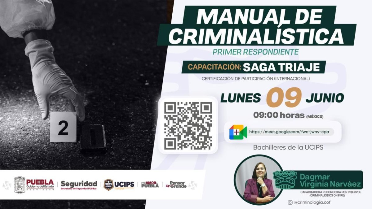 Capacitación Manual de Criminalistica Saga Triaje Mexico