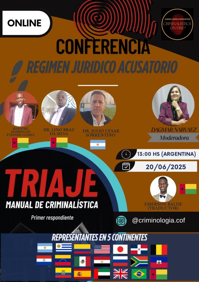 Conferencia magistral entre Países que son parte de Criminalistics on fire