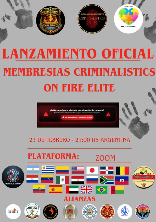 El 23 de febrero tuvimos el honor de Lanzar a nivel global Membresías Criminalistics on fire Elite